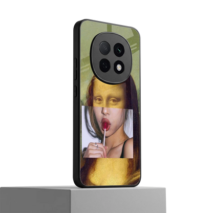 La Mona Lisa oppo f29 pro 5g mobile cover | shockproof glass phone case