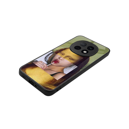 La Mona Lisa stylish phone case for oppo f29 pro 5g | glossy glass and slim fit