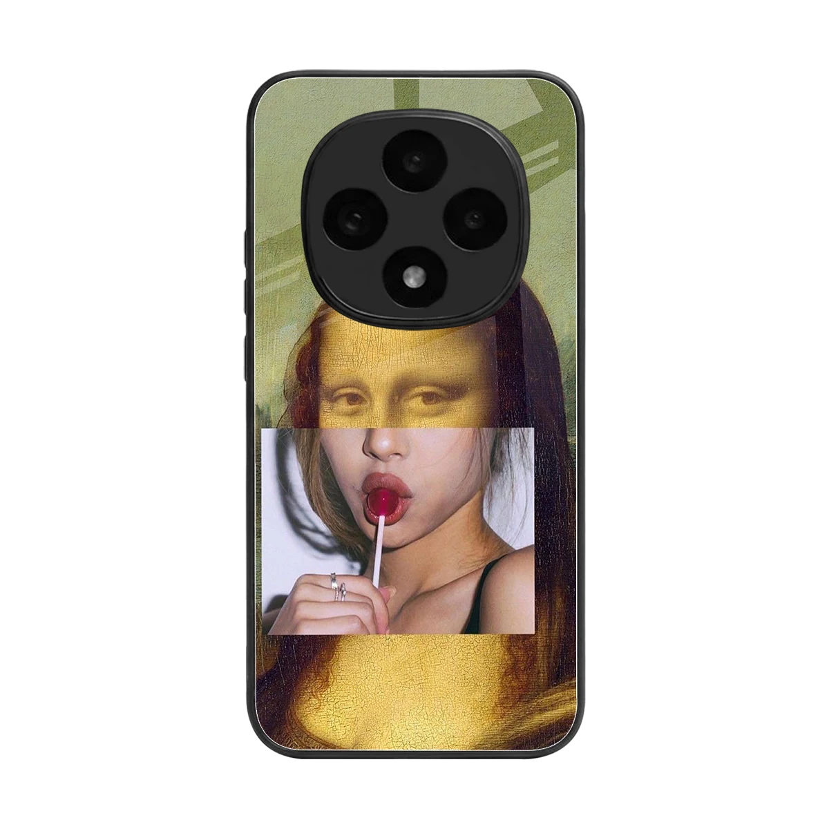 La Mona Lisa back phone cover | glass case for oppo f31 pro 5g