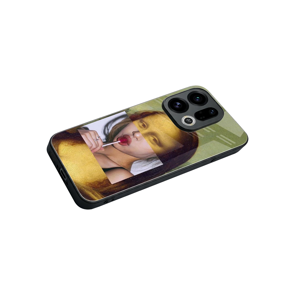 La Mona Lisa stylish phone case for oppo find x9 | glossy glass and slim fit