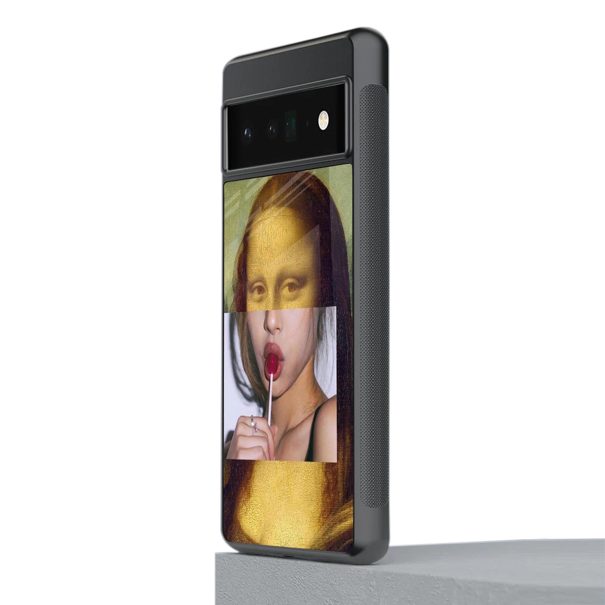 La Mona Lisa stylish phone case for google pixel 6 pro | glossy glass and slim fit