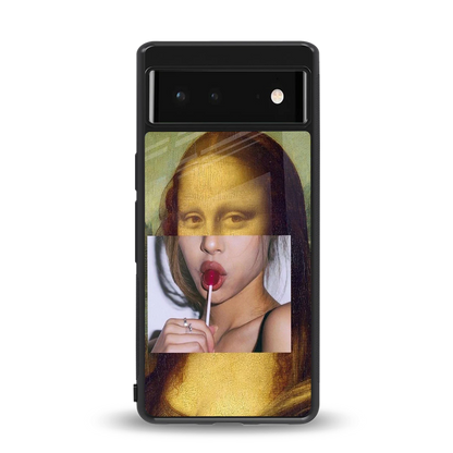 La Mona Lisa back phone cover | glass case for google pixel 6