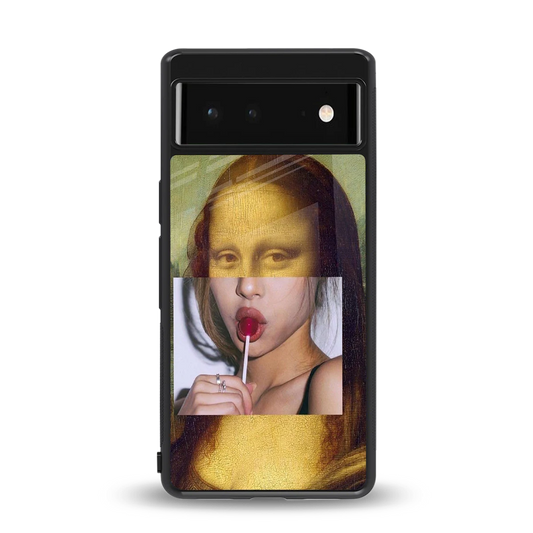 La Mona Lisa back phone cover | glass case for google pixel 6a