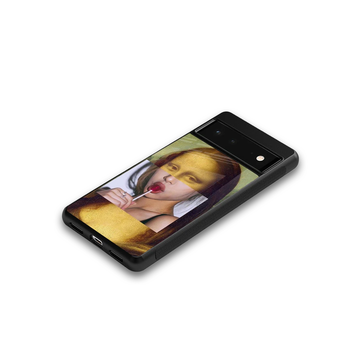 La Mona Lisa google pixel 6a mobile cover | shockproof glass phone case