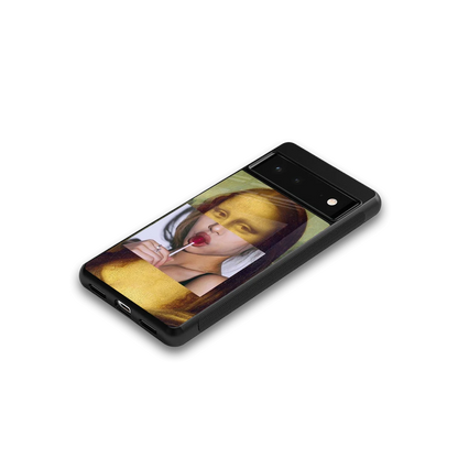 La Mona Lisa google pixel 6a mobile cover | shockproof glass phone case