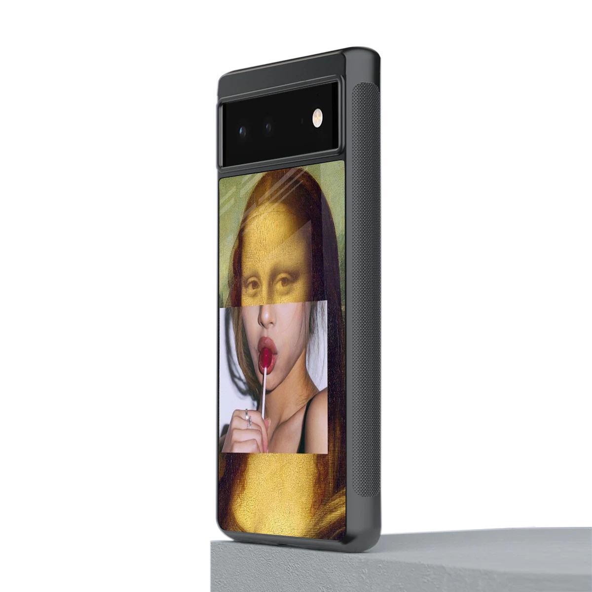 La Mona Lisa stylish phone case for google pixel 6 | glossy glass and slim fit