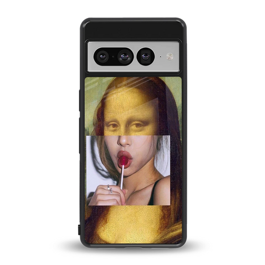 La Mona Lisa back phone cover | glass case for google pixel 7 pro