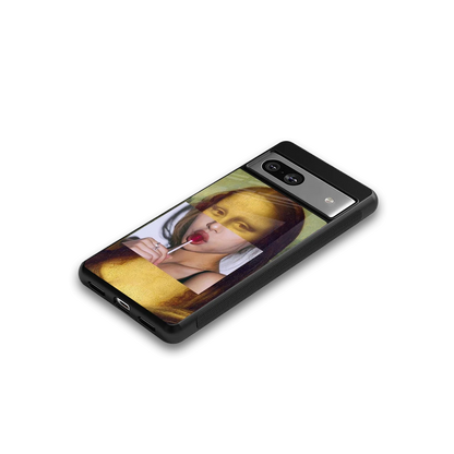 La Mona Lisa google pixel 7a mobile cover | shockproof glass phone case