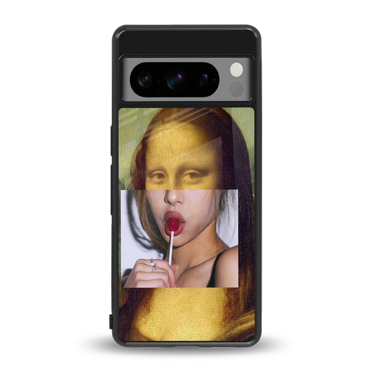 La Mona Lisa back phone cover | glass case for google pixel 8 pro