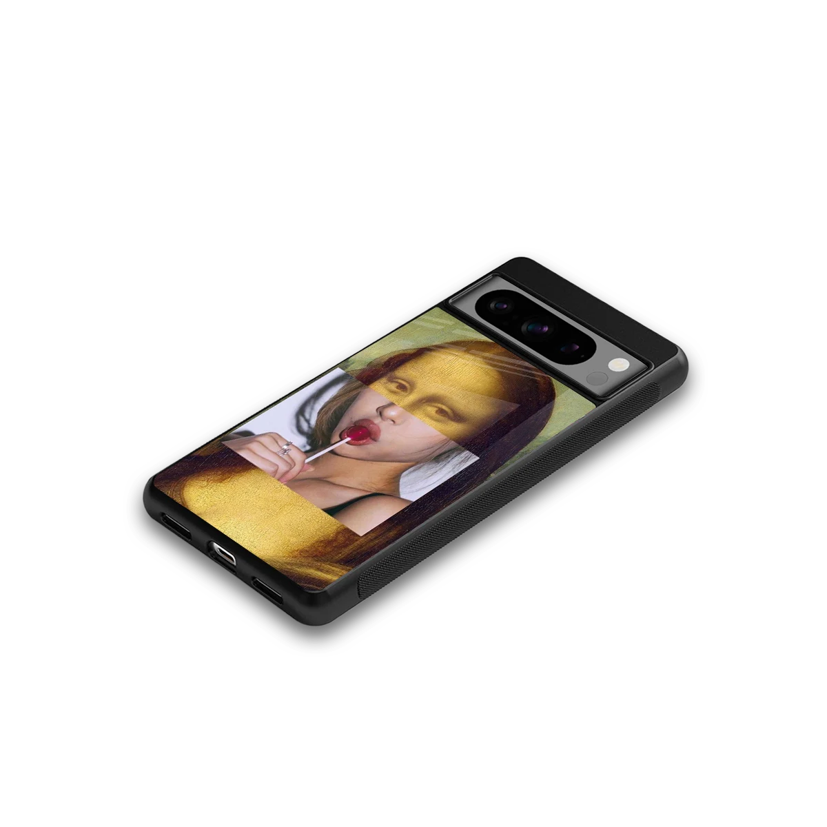 La Mona Lisa google pixel 8 pro mobile cover | shockproof glass phone case