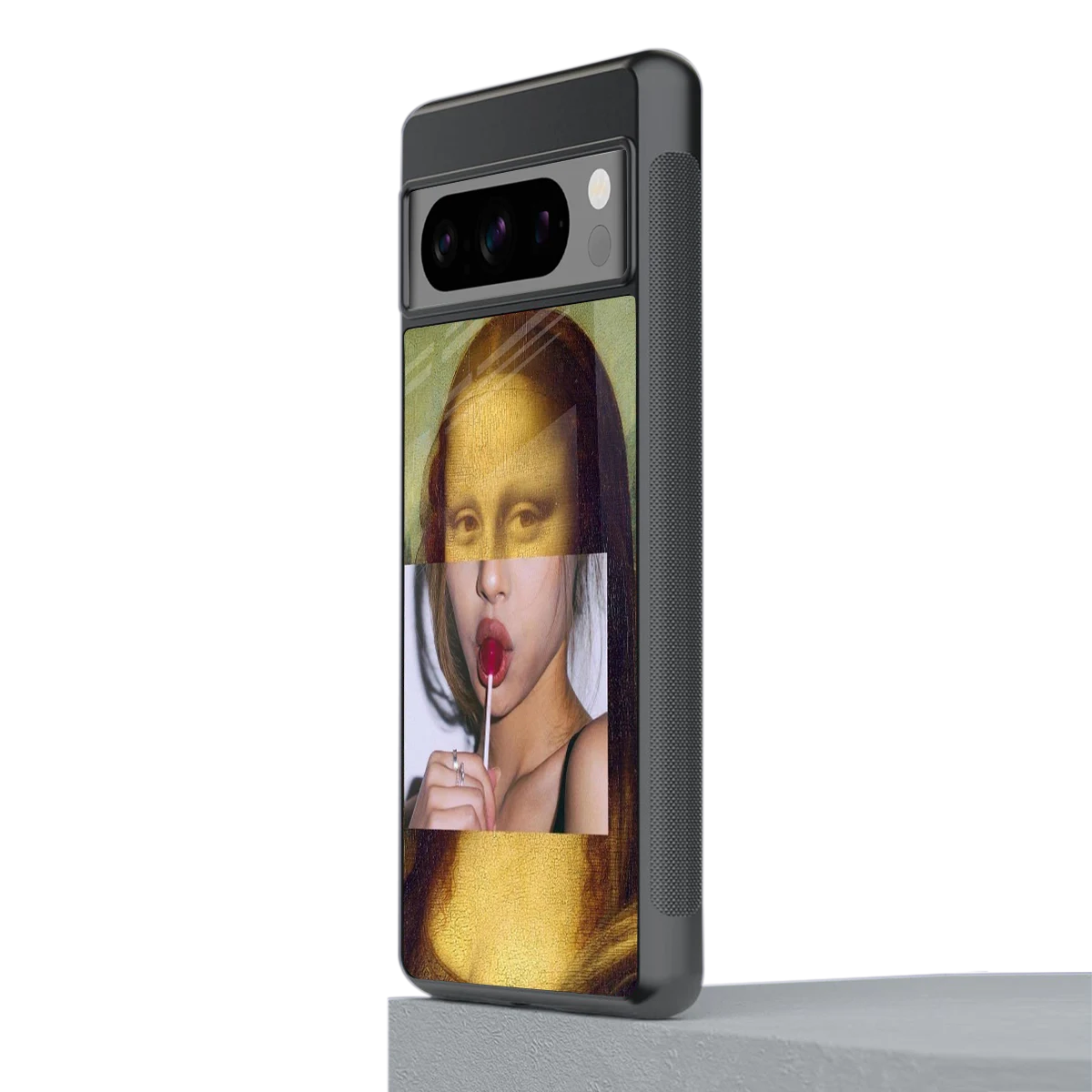 La Mona Lisa stylish phone case for google pixel 8 pro | glossy glass and slim fit
