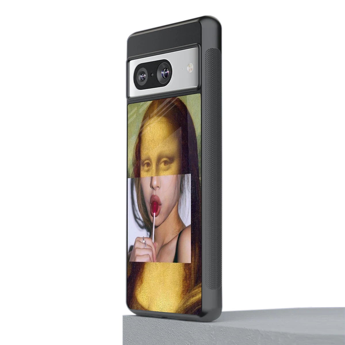 La Mona Lisa stylish phone case for google pixel 8 | glossy glass and slim fit