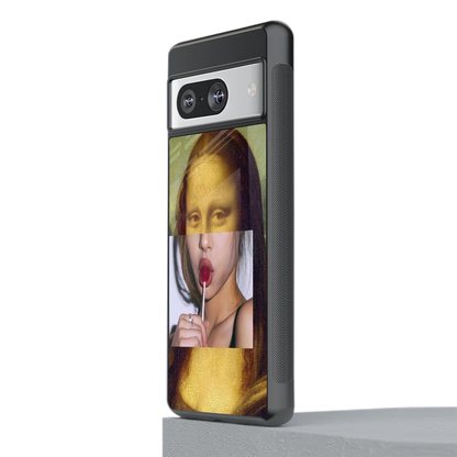 La Mona Lisa stylish phone case for google pixel 8 | glossy glass and slim fit