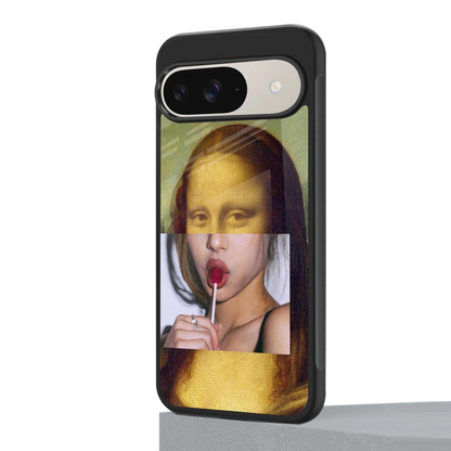 La Mona Lisa google pixel 9 mobile cover | shockproof glass phone case