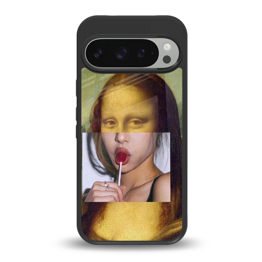 La Mona Lisa back phone cover | glass case for google pixel 9 pro xl