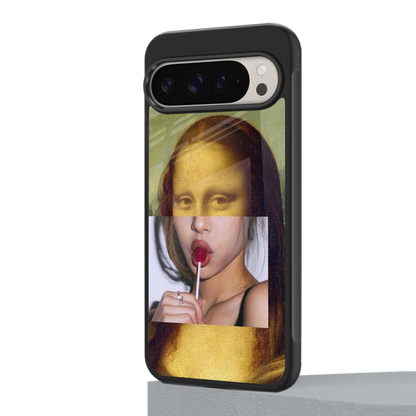 La Mona Lisa google pixel 9 pro mobile cover | shockproof glass phone case