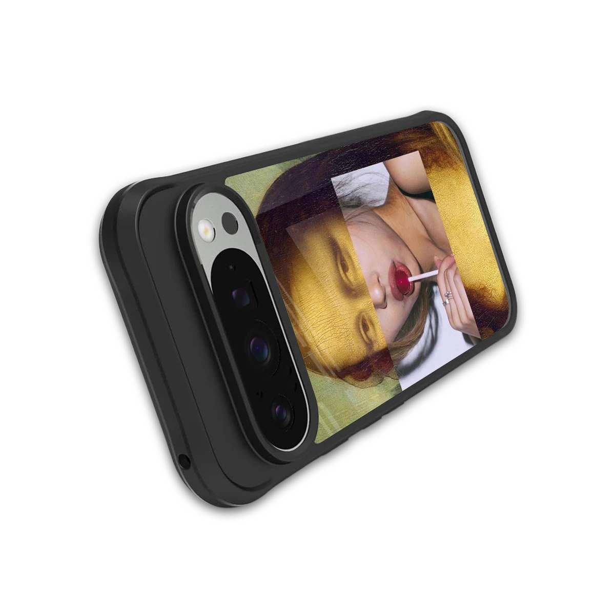 La Mona Lisa stylish phone case for google pixel 9 pro xl | glossy glass and slim fit
