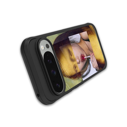 La Mona Lisa stylish phone case for google pixel 9 pro xl | glossy glass and slim fit