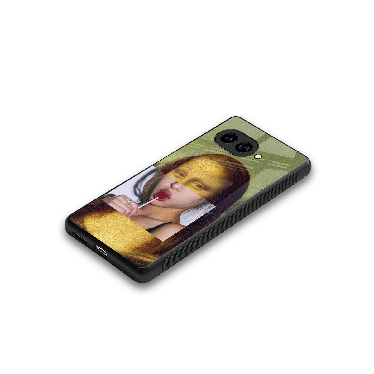 La Mona Lisa stylish phone case for google pixel 10a | glossy glass and slim fit