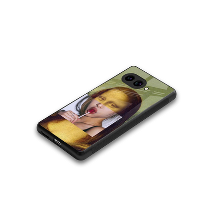 La Mona Lisa stylish phone case for google pixel 10a | glossy glass and slim fit