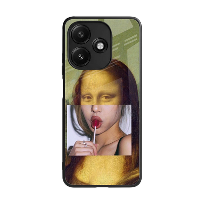La Mona Lisa back phone cover | glass case for redmi 12 5g