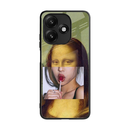 La Mona Lisa back phone cover | glass case for redmi 12 5g