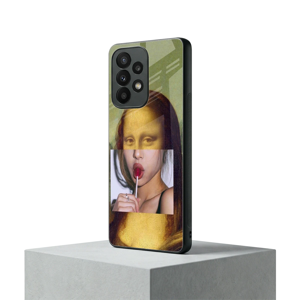 La Mona Lisa samsung galaxy a23 mobile cover | shockproof glass phone case