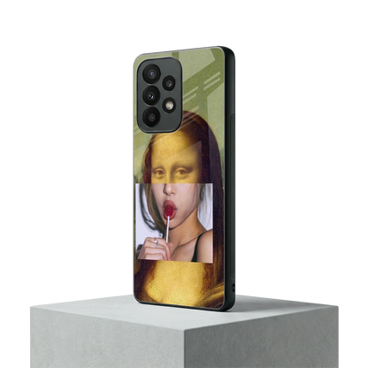 La Mona Lisa samsung galaxy a23 mobile cover | shockproof glass phone case