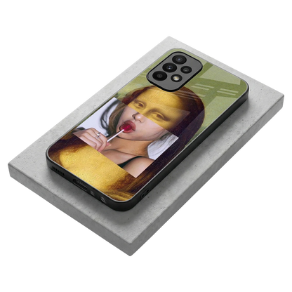 La Mona Lisa stylish phone case for samsung galaxy a23 | glossy glass and slim fit