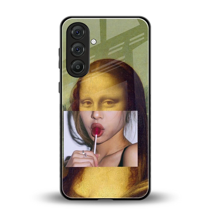 La Mona Lisa back phone cover | glass case for samsung galaxy m36 5g
