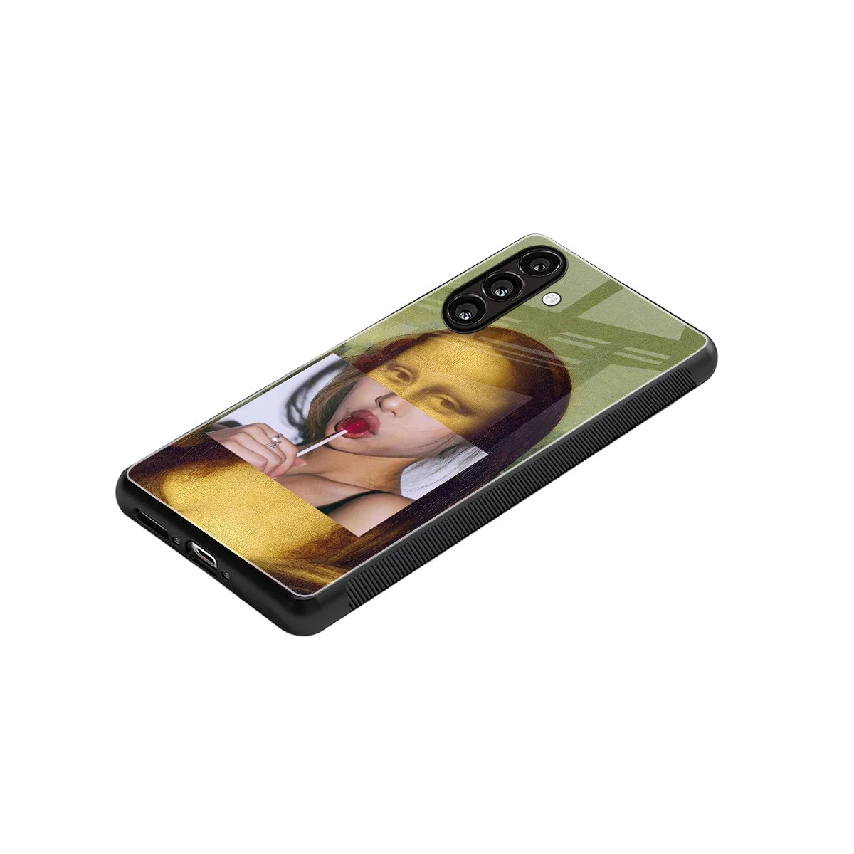 La Mona Lisa stylish phone case for samsung galaxy a37 5g | glossy glass and slim fit