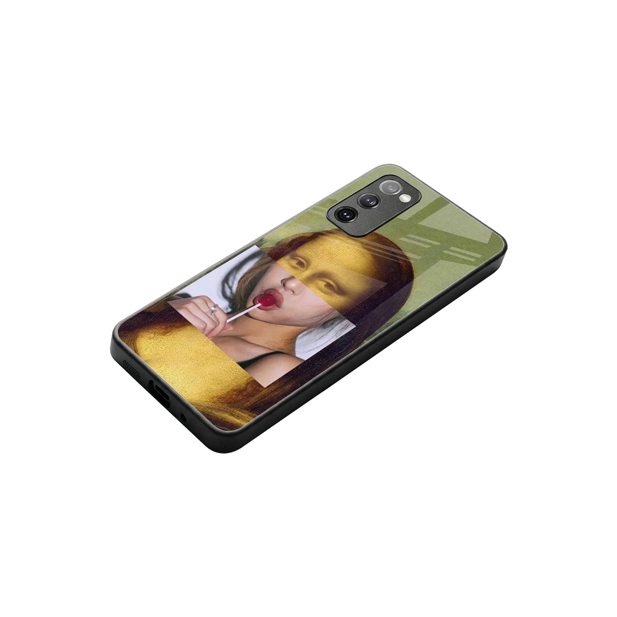 La Mona Lisa stylish phone case for samsung galaxy s20 fe | glossy glass and slim fit