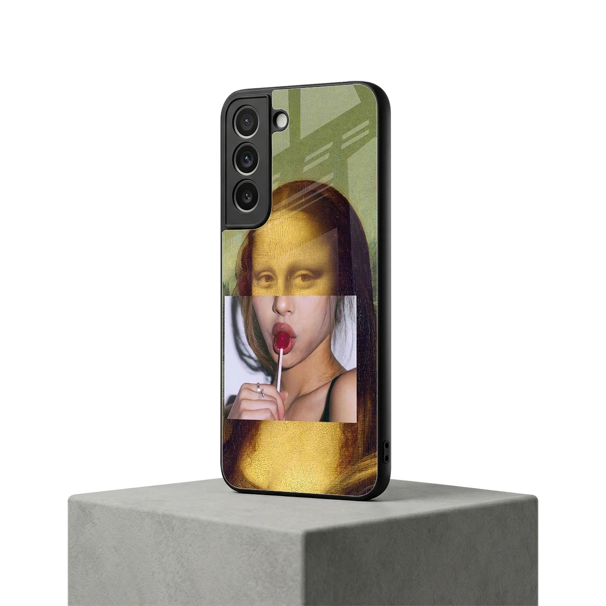 La Mona Lisa samsung galaxy s22 mobile cover | shockproof glass phone case