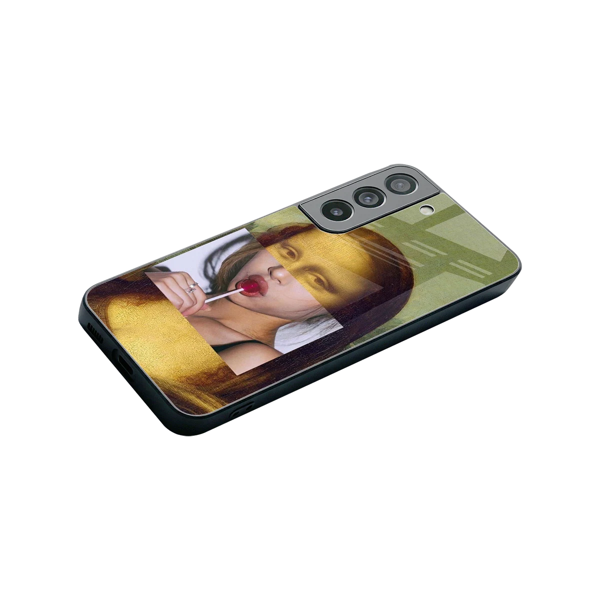 La Mona Lisa stylish phone case for samsung galaxy s22 | glossy glass and slim fit