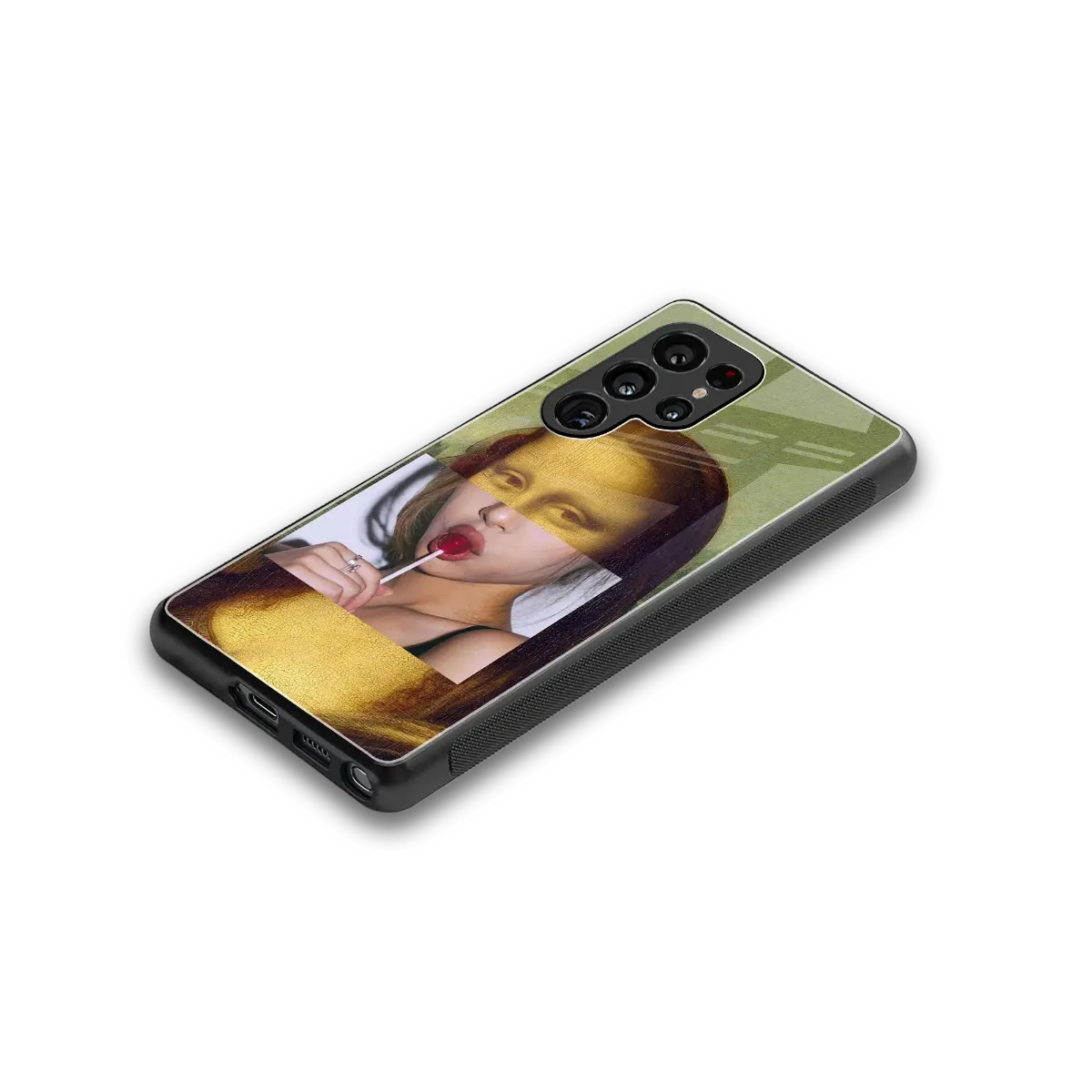La Mona Lisa stylish phone case for samsung galaxy s26 ultra | glossy glass and slim fit