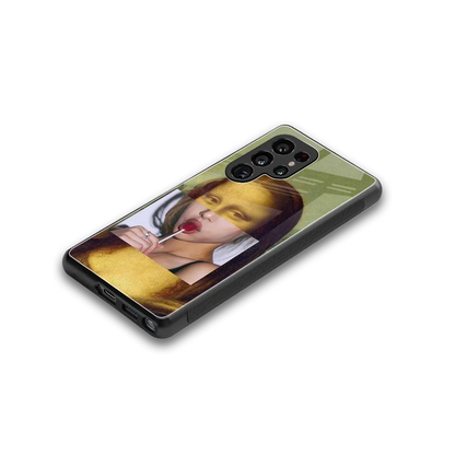La Mona Lisa stylish phone case for samsung galaxy s26 ultra | glossy glass and slim fit