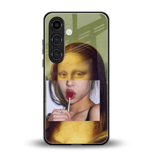 La Mona Lisa back phone cover | glass case for samsung galaxy s25