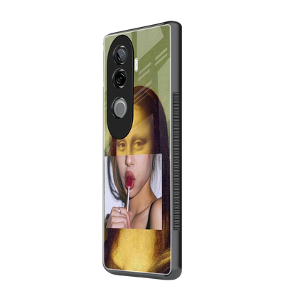 La Mona Lisa vivo v40e mobile cover | shockproof glass phone case