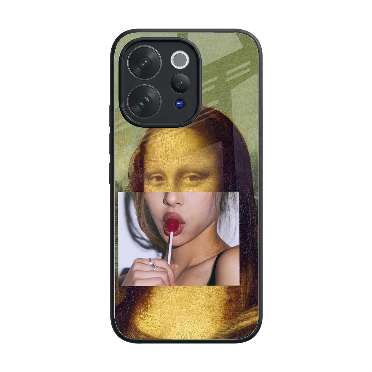La Mona Lisa back phone cover | glass case for vivo v70