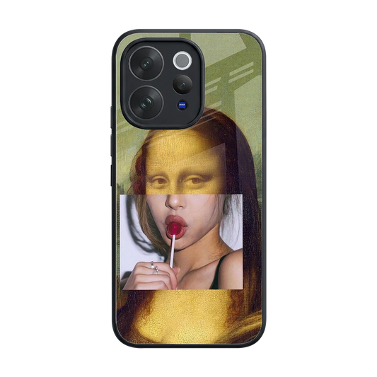 La Mona Lisa back phone cover | glass case for vivo v70