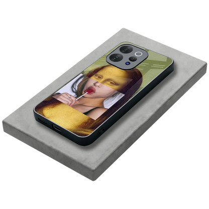 La Mona Lisa stylish phone case for vivo v70 elite | glossy glass and slim fit