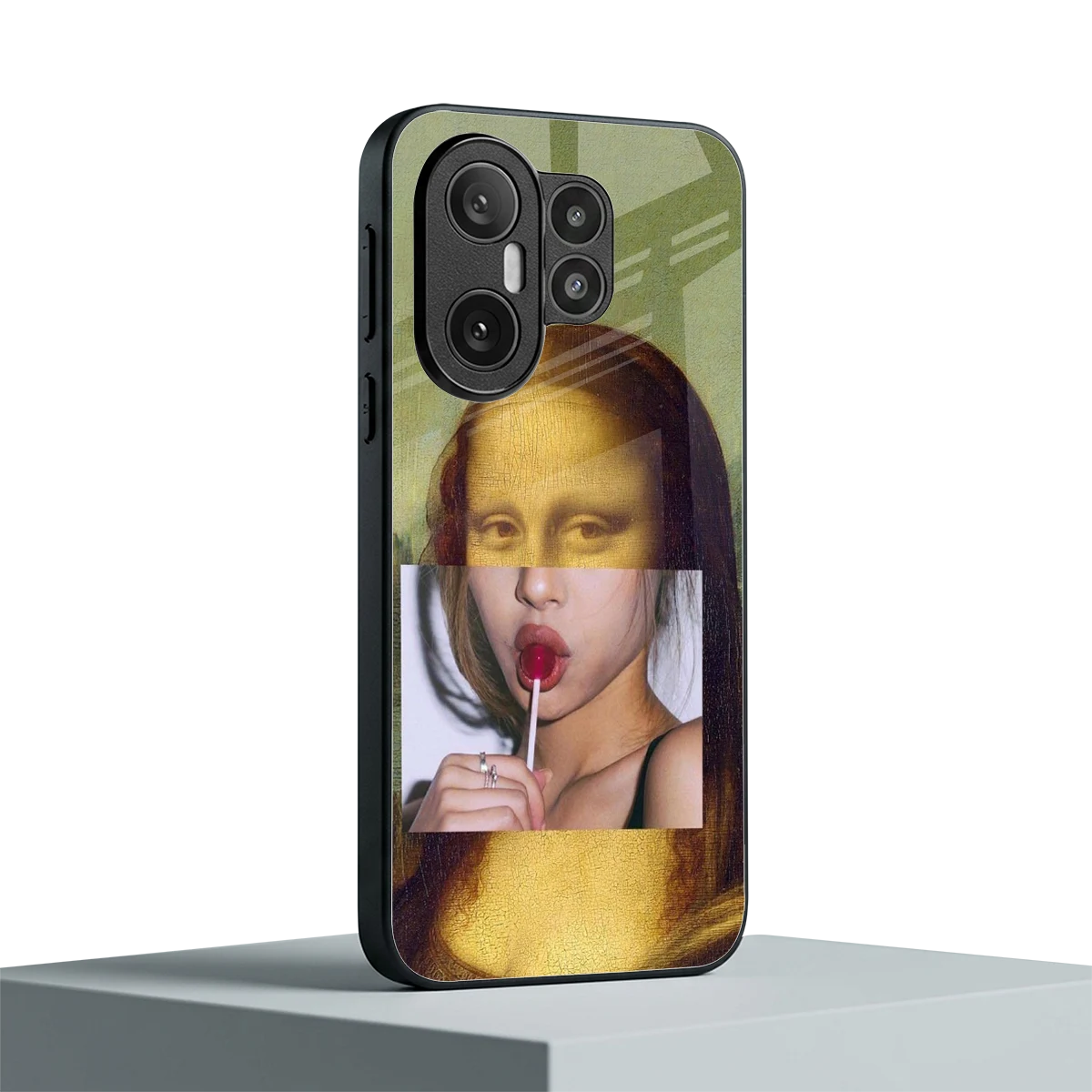 La Mona Lisa vivo x200 fe mobile cover | shockproof glass phone case