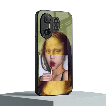 La Mona Lisa vivo x200 fe mobile cover | shockproof glass phone case