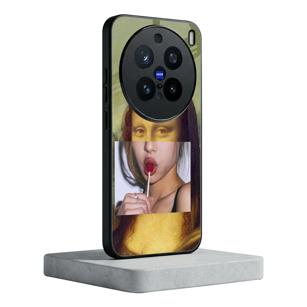 La Mona Lisa vivo x200 pro mobile cover | shockproof glass phone case