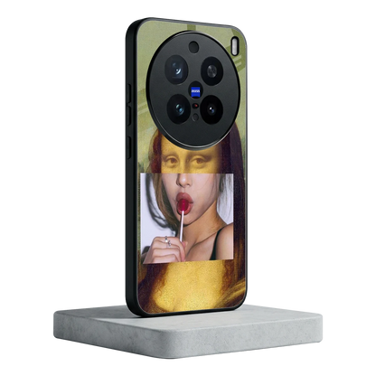 La Mona Lisa vivo x200 pro mobile cover | shockproof glass phone case