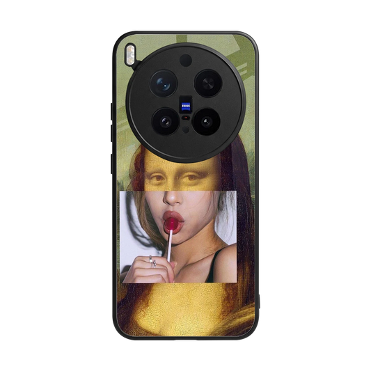 La Mona Lisa back phone cover | glass case for vivo x300 pro