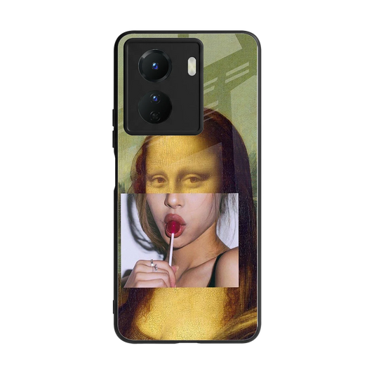 La Mona Lisa back phone cover | glass case for vivo y16