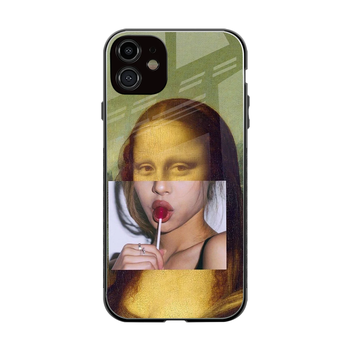 La Mona Lisa back phone cover | glass case for iphone 12