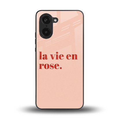 La Vie En Rose Quote back phone cover | glass case for oneplus nord ce5 5g