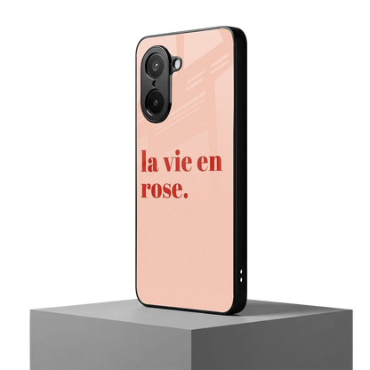 La Vie En Rose Quote oneplus nord ce5 5g mobile cover | shockproof glass phone case